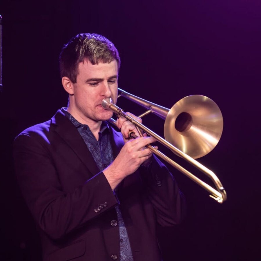 Eric Miller performing live on trombone for What the World Needs Now