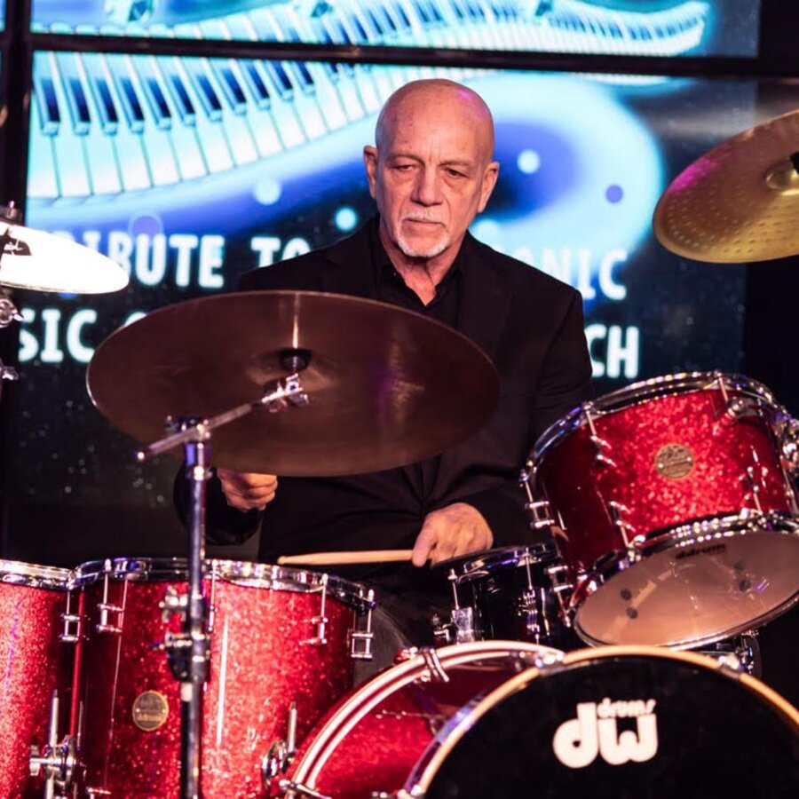 Kenneth Hassler performing live on drums for What the World Needs Now